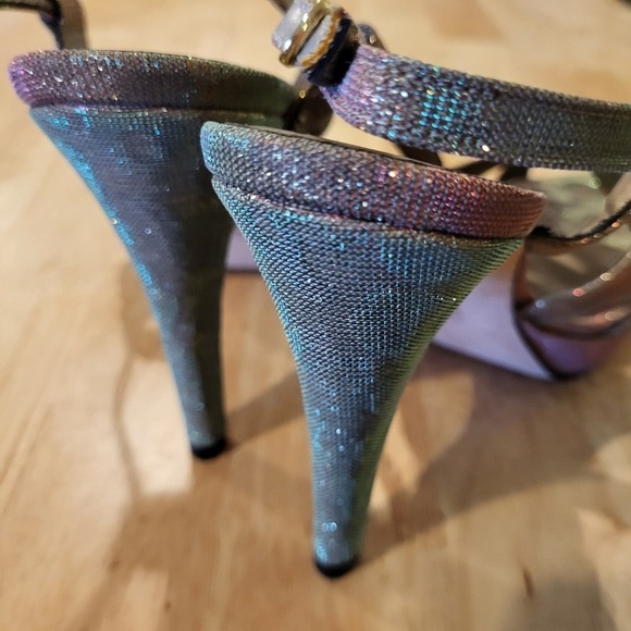 Rainbow Leopard Metalic Strappy 8m 4" Heel - Picture 7 of 9